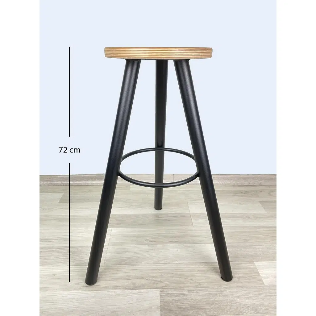 Banco Bar Sandalyesi, Bar Taburesi 72cm Ahşap