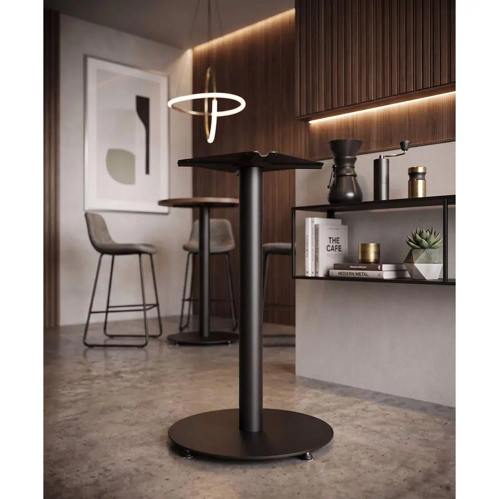 Matte Prime 99 cm Yuvarlak Bistro Masa Ayağı - Kokteyl ve Bar Masası - Ev, Kafe, Restoran Bar Tipi