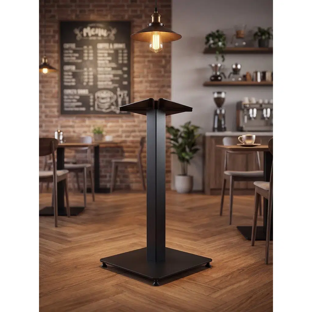 Matte Prime Endüstriyel Kare Metal Masa Ayağı 74cm - Kafe Restoran ve Evler İçin
